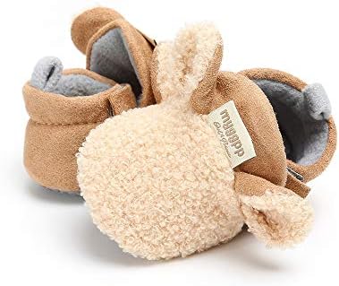 Botas de lã aconchegantes para bebês recém-nascidos e e-fak com garotas de inverno Slippers Socks Sone Soly Stay no Infant First Walker Crib Shoes