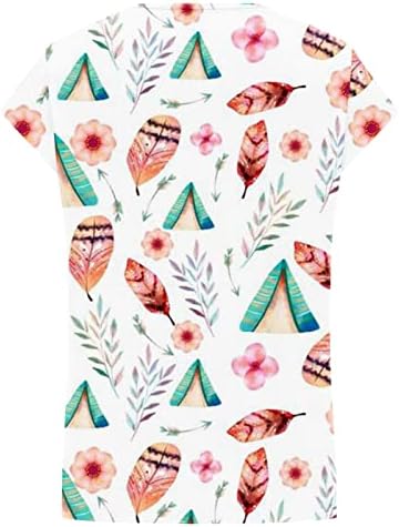 Blusa de manga feminina Top de camiseta casual de camisetas casuais tampas florais túnis de crochê hollow decote em v túnica básica