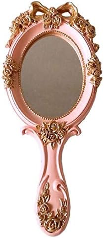 Z Criar design Vanidade espelho Princesa espelho espelho espelho grande espelho portátil com alça Retro Makeup espelho