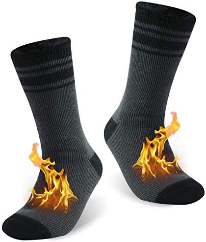 Meias térmicas quentes de kitnsox masculino de inverno de inverno de inverno de bota aquecida isolada meias para clima frio