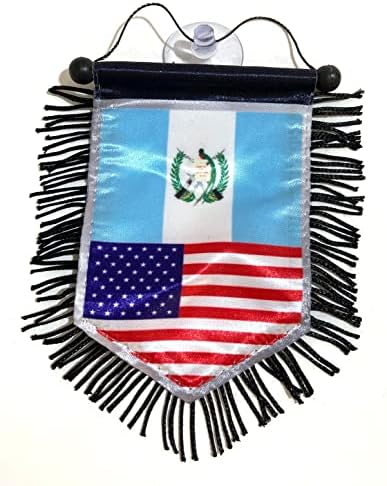 Guatemala American Mini Banner Sports Flag para carro e decoração de decoração de casa Parede da janela da bandeira pequena
