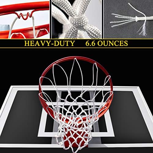 PROSLAMIUM Premium Quality Professional Hovery Duty Basketball Net Substituição - All Weather Anti Whip, se encaixa em