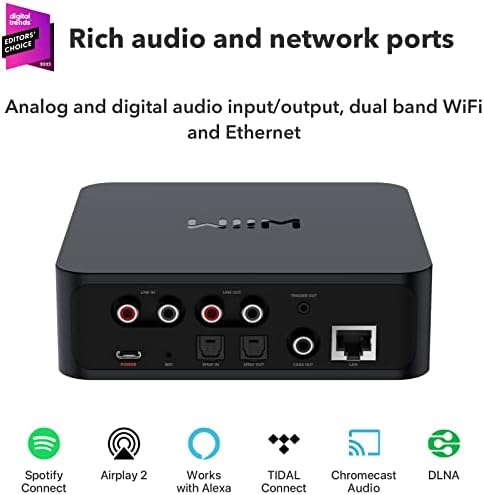 Receptor Wiim Pro AirPlay 2, Chromecast Audio, WiFi Multiroom Frexer, compatível com Alexa, Siri e Google Assistant,