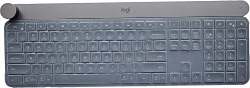 Tampa do teclado para teclas Logitech MX Keys e MX Teclados Mac Wireless e teclado sem fio artesanal Logitech, acessórios de teclado Logitech MX Keys, Logitech MX Teclado Protetor de pele - Limpo