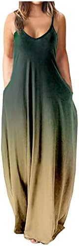 Vestido Bidobibo Plus Size For Women Sexy Summer Dress for Women Mulhneveless Crewneck Casual Beach Dressos longos com bolsos