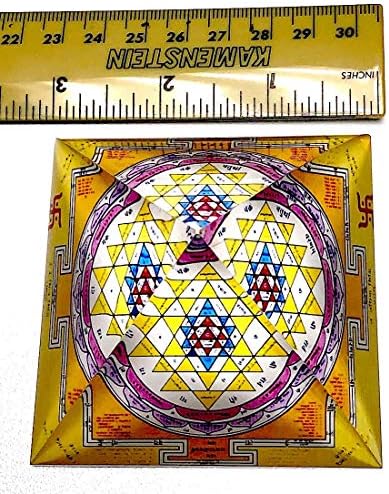 Desperte seu Kundalini Sri Yantra grande orgone Organite Chakra Piramida Meditação Cura Cristais de Cura Geometria Sagrada Grande Size