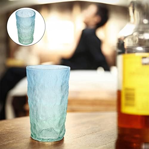 Copo de copo de rochas do doitool com geleira, copo de água: gradiente de copo de vidro de vidro de vidro para barra de água para bares