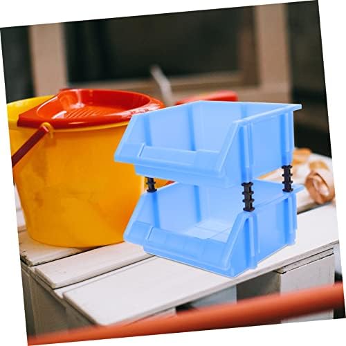 Zerodeko 2 conjuntos de peças de armazém Caixa de contêineres de plástico de contêineres de plástico para cestas de hardware de prateleira de armazenamento Prateleiras organizadoras de armazenamento de cesta de armazenamento caixas de componentes de componentes de armazenamento caixas de armaz