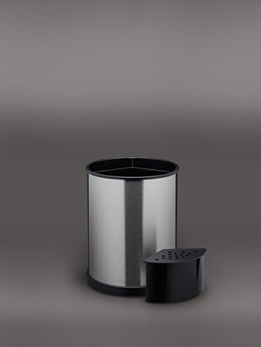 Suporte de utensílio de cozinha rotativo da classe mestre, 18,5 x 14 cm de aço de aço, prata