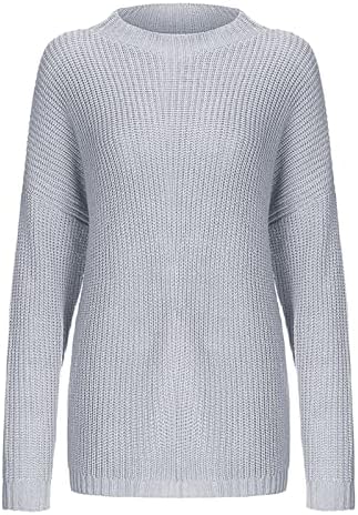 Suéteres grandes para mulheres de manga longa Cabão de gabinete de malha de malha de malha outono outono de inverno casual tops de jumper desleixado