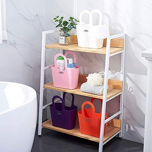 Jqzlxxzl portátil cesto de lavagem de chuveiro, cesta de banho, banheiro, produtos de higiene pessoal, cesta de armazenamento, cesta de banho fofa