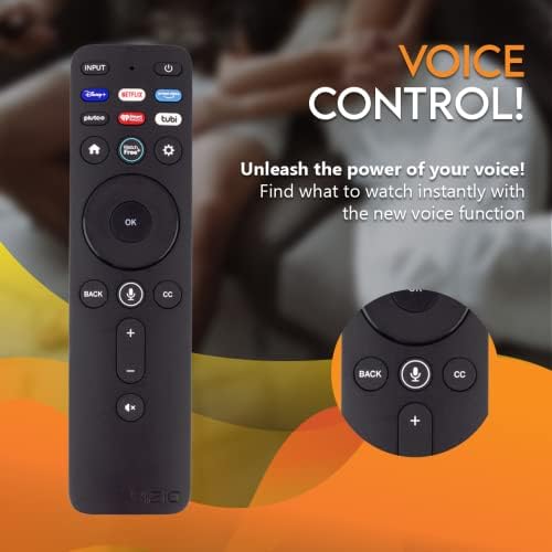 XRT260-V2 OEM Voice Remote Control para Vizio LED TV Smart V-Series 4K HDR Smart TV com botões de aplicativo de atalho