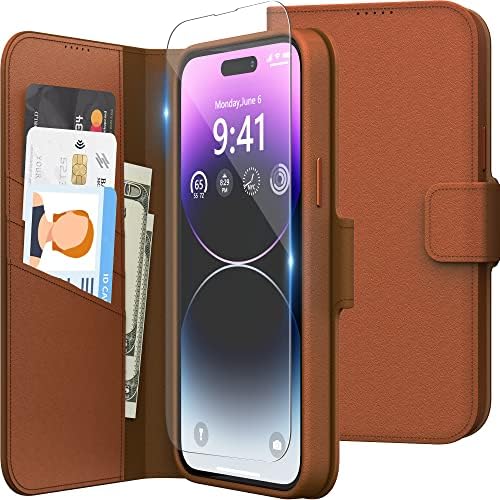 Caixa da carteira niunisi para iPhone 14 Pro Max Case 6,7 polegadas, fólio de couro PU premium com [fecho magnético] [slot de cartão