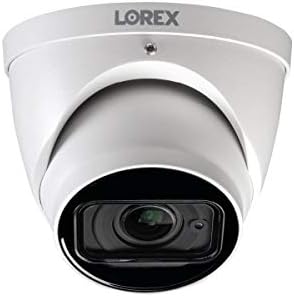 LOREX C861CH Indoor/Outdoor 4K Ultra HD MPX Câmera de segurança varifocal de segurança varifocal MPX com visão noturna em cores, zoom