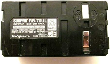 Sunpak RB-70UL Universal Bateria para Sony 8mm de câmera de vídeo ou Panasonic VHS-C Palmcorder