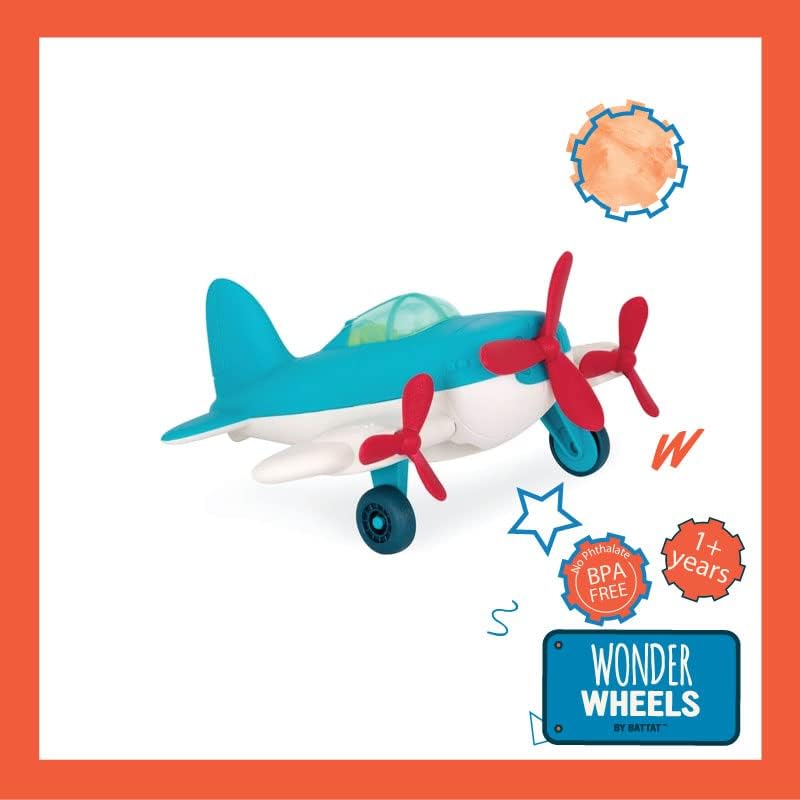 Wonder Wheels by Battat - Avião - Avião de brinquedos para crianças menores de 1 ou mais - reciclável