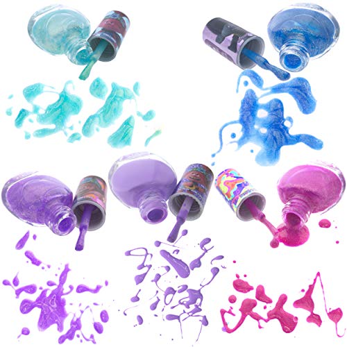 Townley Girl Trolls descascam o kit de esmalte à base de água para crianças | Conjunto de presentes para pintura de unhas para meninas | Cores brilhantes e opacas | Idades mais de 3 anos