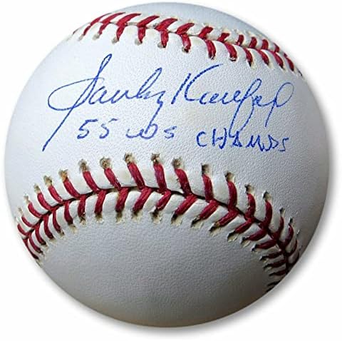 Sandy Koufax assinado MLB Baseball Dodgers 55 WS Champs JSA XX29102 - Bolalls autografados