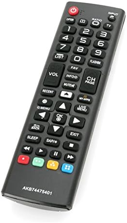New Replacement AKB74475401 TV Remote fit for LG TV 55UF6450 55UF6790 55UF6800 60UF7300 65LF6350 65UF6450 65UF6490 65UF6790