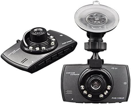 Câmera de carro da câmera da câmera, 720p HD 2.2 '' Mini Screen Car Dash Câmera, câmera de painel de 170 ° de grande angular com monitor de estacionamento, visão noturna, gravação de loop, detecção de movimento