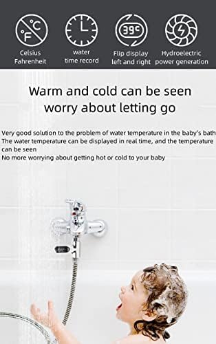 Termômetro de banho de água LED LED Digital Termômetro de água do bebê Termômetro 360 ° Criação giratória Crianças adultas
