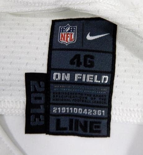 2013 San Francisco 49ers Blank Game emitiu White Jersey 46 DP45577 - Jerseys usados ​​na NFL não assinada