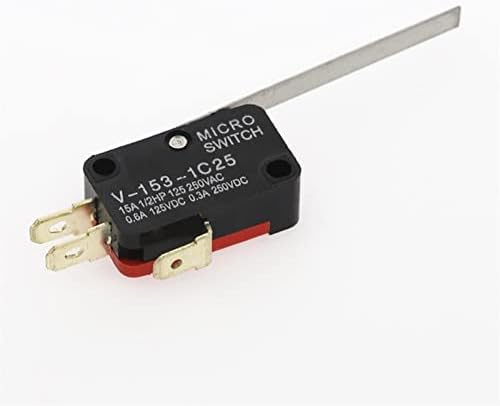 Aybal V-153-1C25 27 x 16 x 10mm SPDT Micro limite interruptor 3 terminais momentâneos