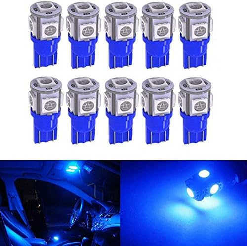194 lâmpadas LED para carros - Super Bluming, mais brilhante 5ª geração, lâmpadas LED T10, 168 lâmpada LED para luzes da placa Luzes do carro Interior Dome mapa de luz luz Luz de luz cortesia Luzes de etapas