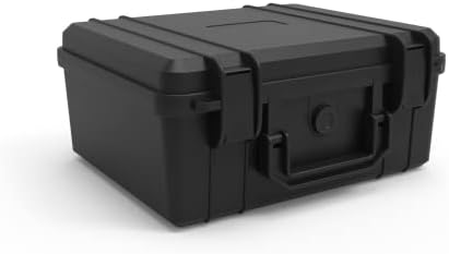 Caixa dura à prova d'água Ant Mag com espuma personalizável portátil para câmera, drone, equipamento, ferramentas, caixa de viagem protetora para armazenamento, transporte, 11 * 9,5 * 5.1 polegadas, preto