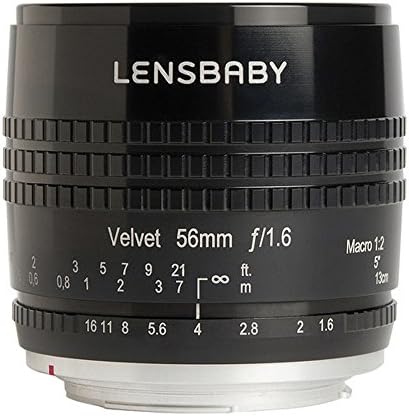 Lensbaby lb-v56bn Velvet 56 Lente para a câmera Nikon f