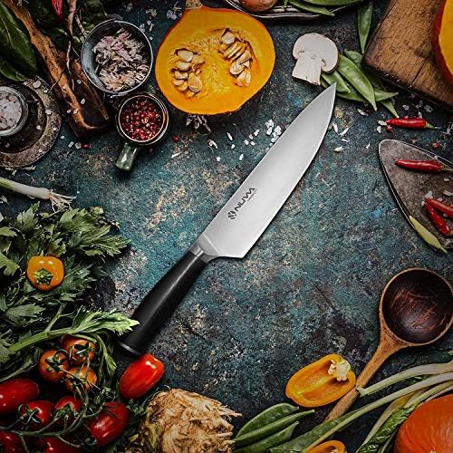 Faca de Chef Distrito de Gear Distrito, cozinheira, faca de cozinha de corte, lâmina de Razor Sharp Chef forjada de aço alemão
