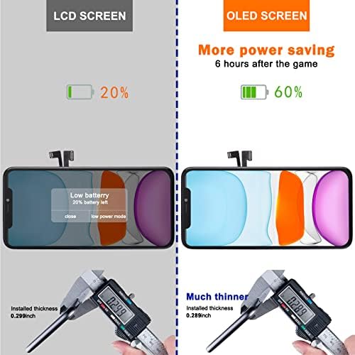 Substituição da tela da tela CCXSY OLED para iPhone 11 Pro Max, 3D Touch Digitalizador de tela de 6,5 polegadas Montagem