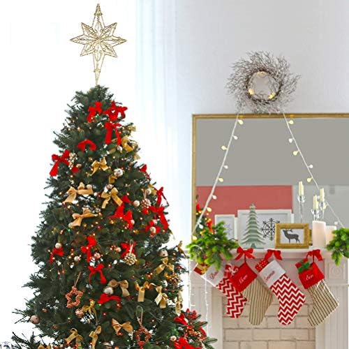 ABAODAM 2PCS Requintado Ornamento de Natal Adorável Decorações de Estrela da Árvore de Natal