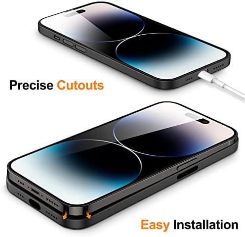 Jetech Ultra Slim Case para iPhone 14 Pro 6,1 polegadas, lente de câmera cobre proteção completa, acabamento fosco leve PP