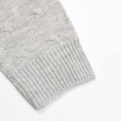 Sweater Slave longa para mulheres, v- pescoço colorido sólido garfo dianteiro recreativo suéter de manga longa tops soltos