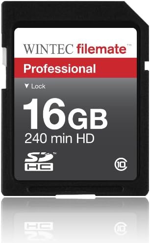 CARTE DE MEMÓRIA DE HIA VELOCIDADE DE HIGH SDHC SDHC de 16 GB para Panasonic LUMIX DMC FX150 DMC-F3. Perfeito para filmagens e filmagens contínuas em alta velocidade em HD. Vem com ofertas quentes 4 a menos em um leitor de cartão USB giratório e