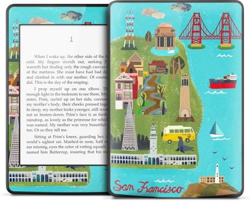 Gelaskins KPW-0028 Kindle Paperwhite Skin Skin, mapa da cidade de São Francisco
