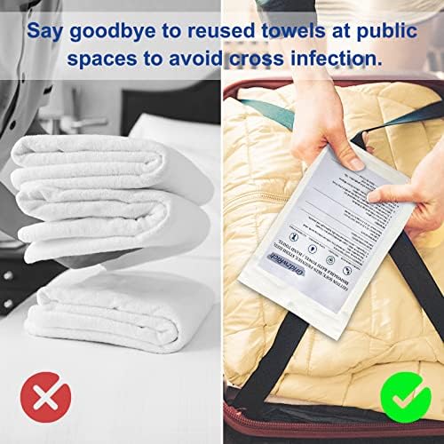 Toalha de banho descartável Gridzwrich Pacote de toalhas/toalhas de mão de 2, 5 toalhas de chuveiro portáteis de embalagem individuais,