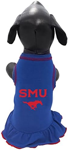 Vestido de cachorro da líder de torcida da NCAA SMU Mustangs