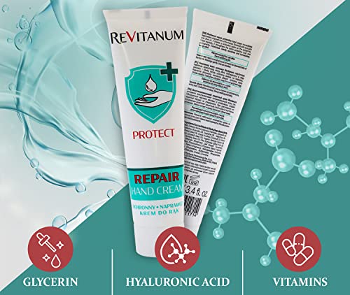 Verona Products Professional Hand Cream para mãos rachadas seca - loção de mão protetora antibacteriana com ácido hialurônico e glicerina