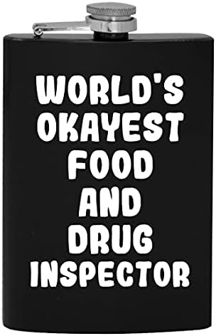 Inspetor de comida e drogas mais ok do mundo - 8 onças de quadril bebendo balão de álcool