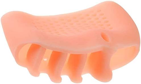 Yiwango para alisadores de dedo do pé, silicone para aparelhos de dedo confortáveis ​​Brace 5-Holes para alisadores de dedo do pé Valgus Ortodôntico Braces do pé para o pé de silicone, correção do dedo do pé