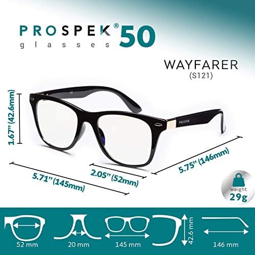 Os óculos leves azuis prospek, para mulheres e homens, lente anti -brilho, proteger da luz azul da tela, 50% de luz azul
