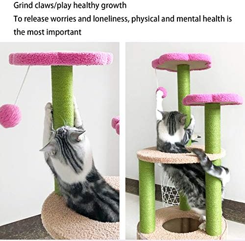 Torre de gato Excelente estabilidade Fácil de montar o espaço de sisal de gato de economia de espaço Prayground Prevenção