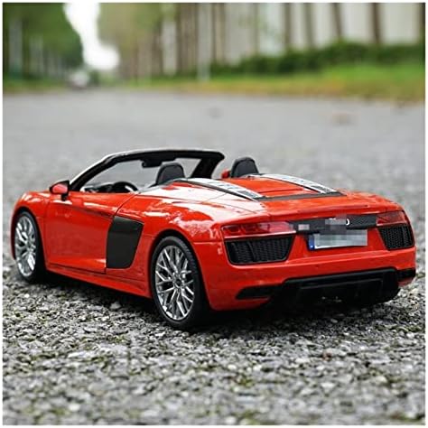 Modelo de carro em escala para R8 V10 Plus Convertible Roadster Alloy Diecast Model Car Gifts 1:18 Proporção