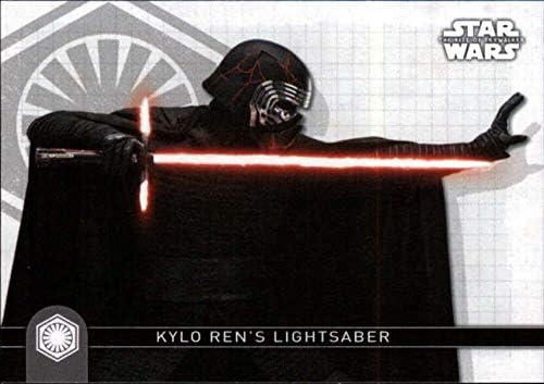 2020 Topps Star Wars The Rise of Skywalker Série 2 Armas W-2 Kylo Ren Card de sabre de luz