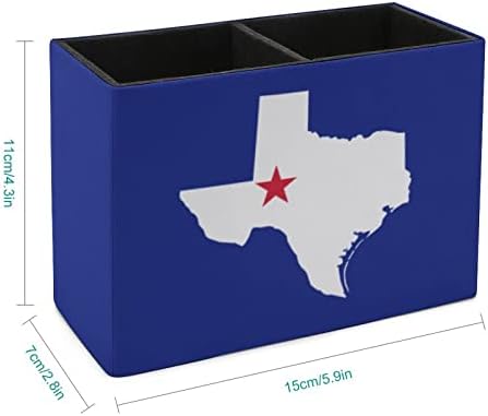 Mapa da bandeira do Texas PU PU LEXOLY PLUSTUNCIONAL MULTIFUNÇÃO DE RECIMENTO DE RECIMENTOS DE CELA DE CELA PARA O Organizador