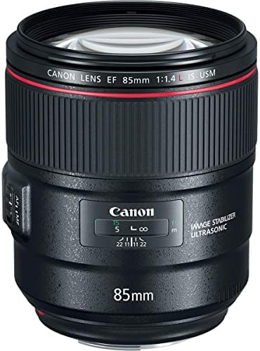Canon EF 85mm f/1.4L é lente USM, pacote com filtro UV com vários revestimentos com várias revestimentos, limpeza de pano