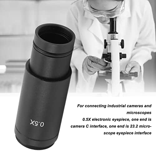 0,5x lente de ocular eletrônica, C Montagem de montagem 23,2mm Montagem de 30 mm/30,5mm Adaptador de anel para câmera de microscópio CCD, câmeras industriais e microscópios