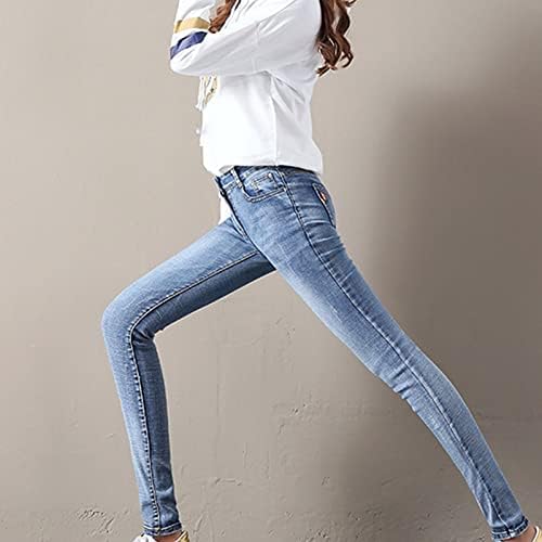 Maiyifu-GJ High Rise de Jeans Skinny de Coloque High Wisted Destacado